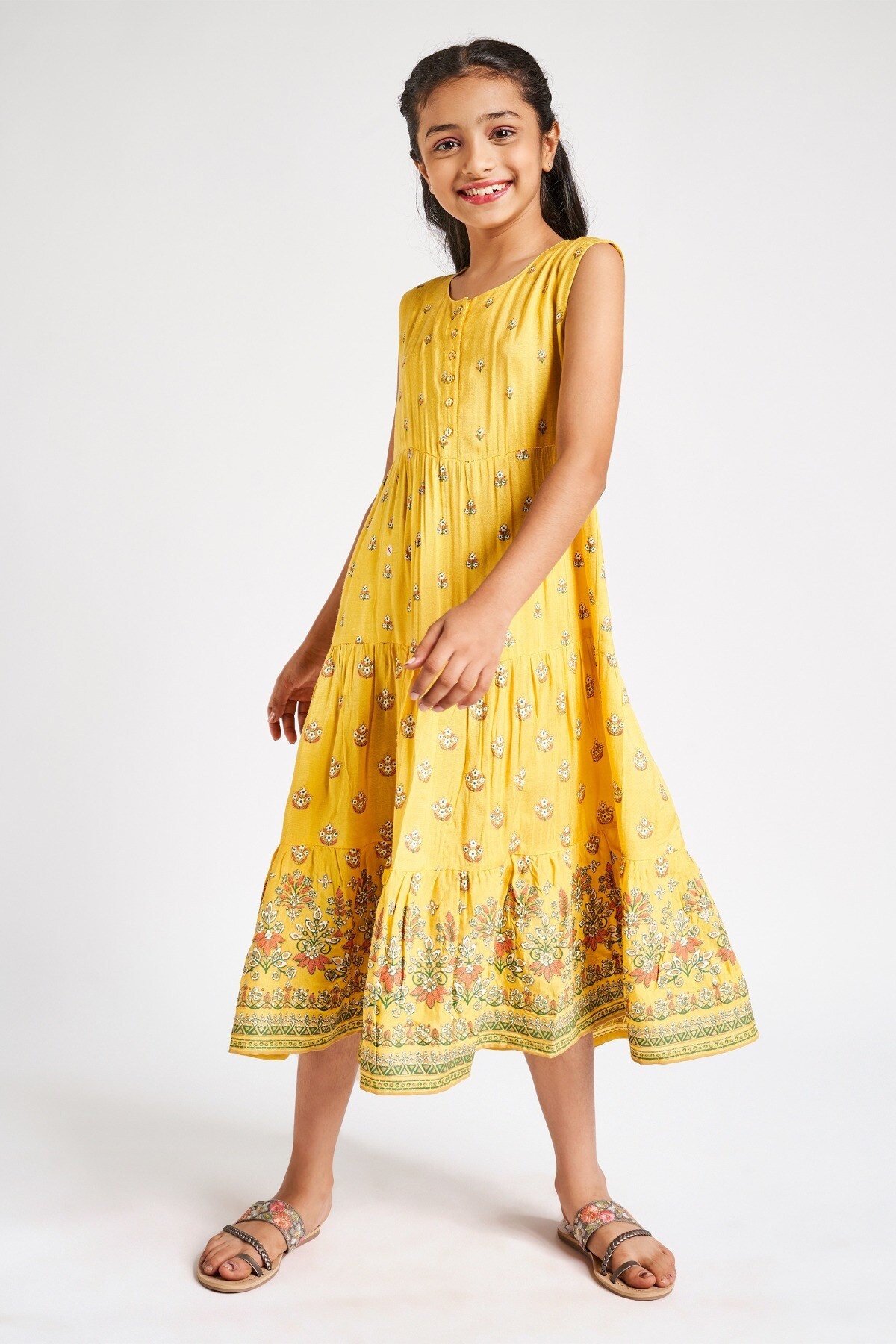 Global Desi | Mustard Dress 4