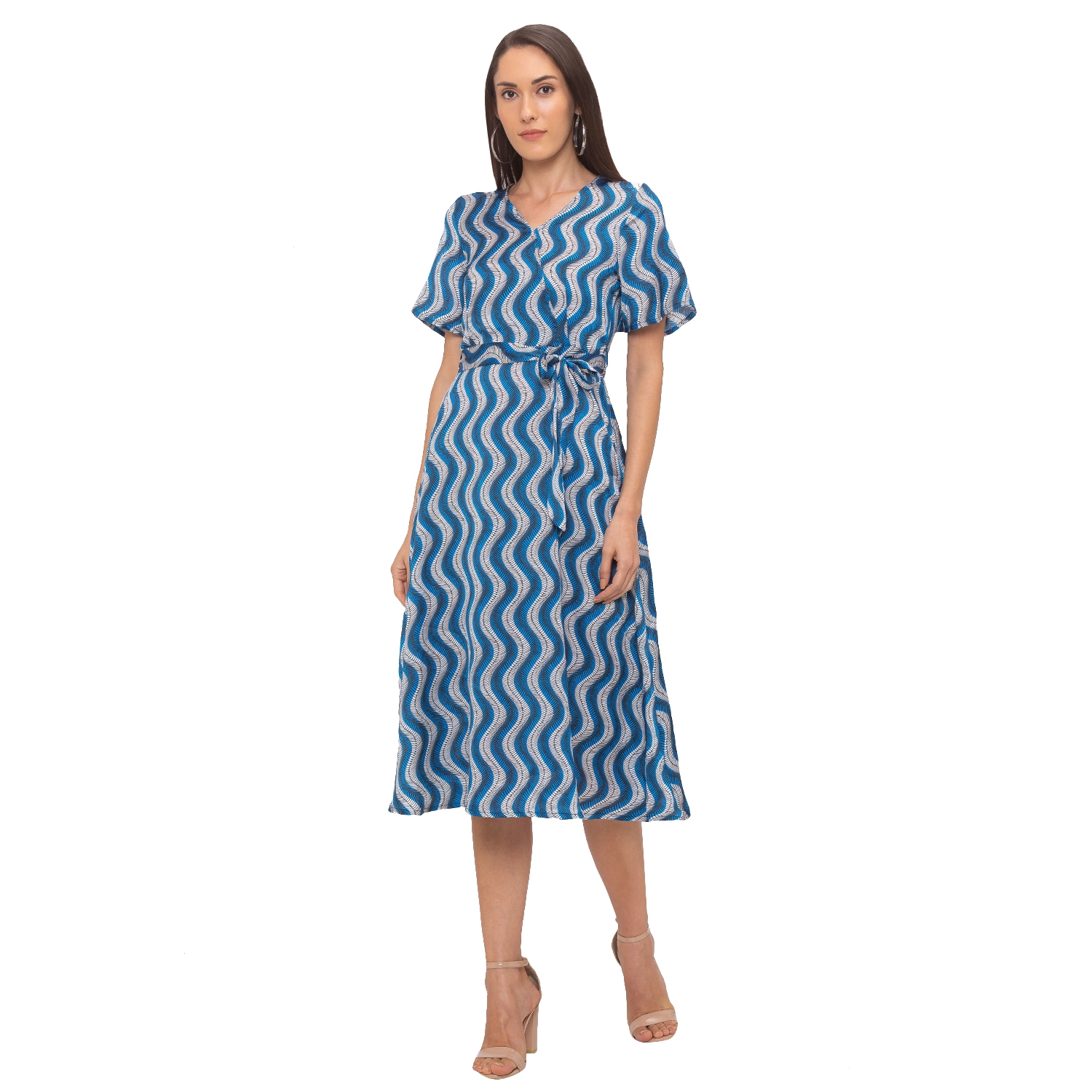 globus | Blue Striped Shift Dress