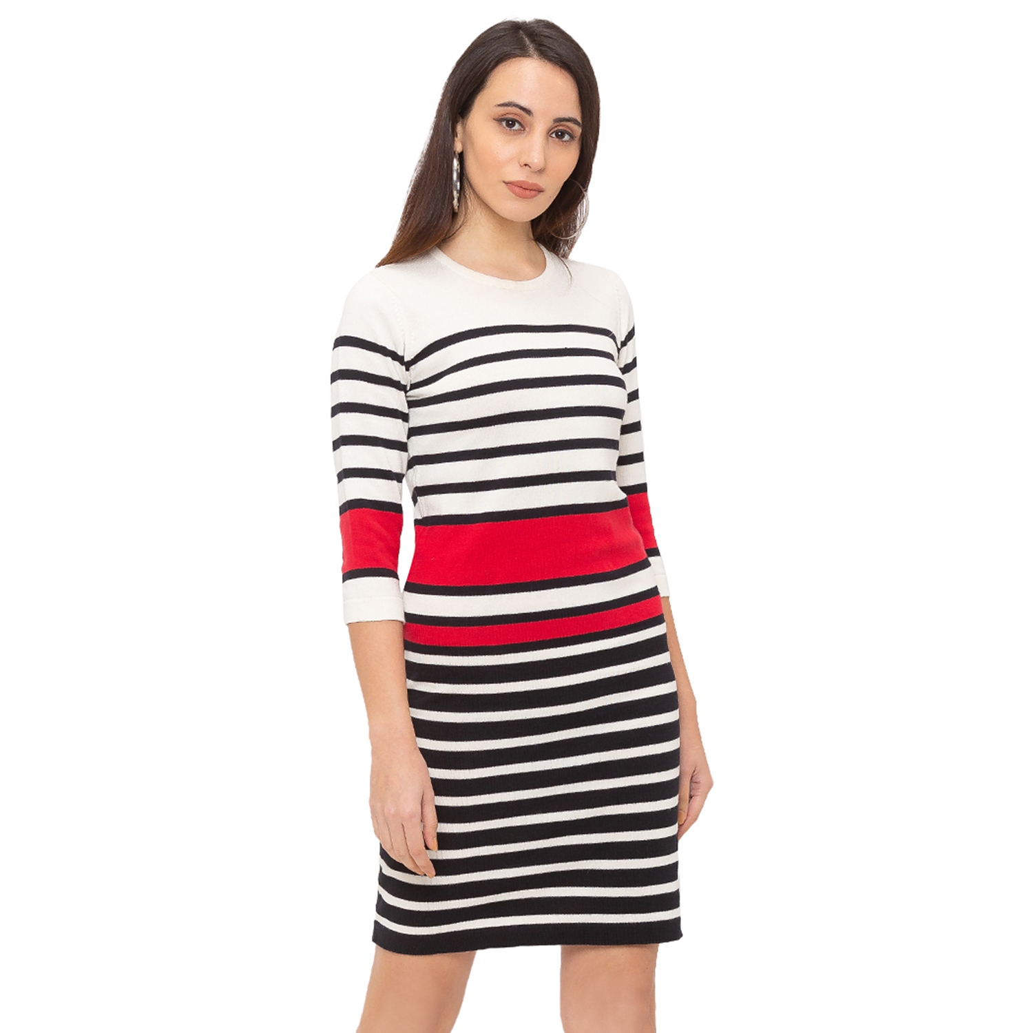 globus | Globus Off White Striped Dress