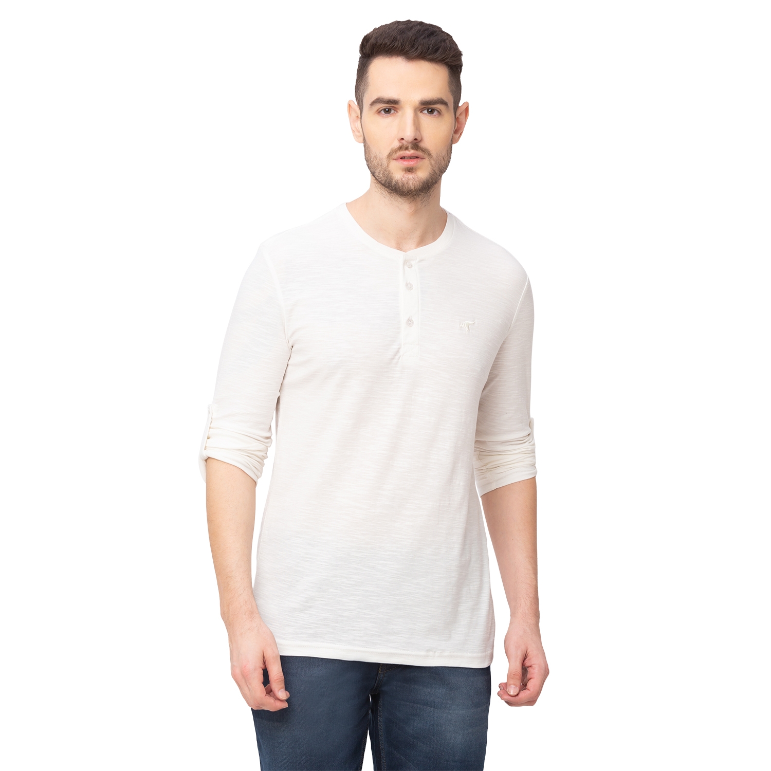 globus | White Solid T-Shirt