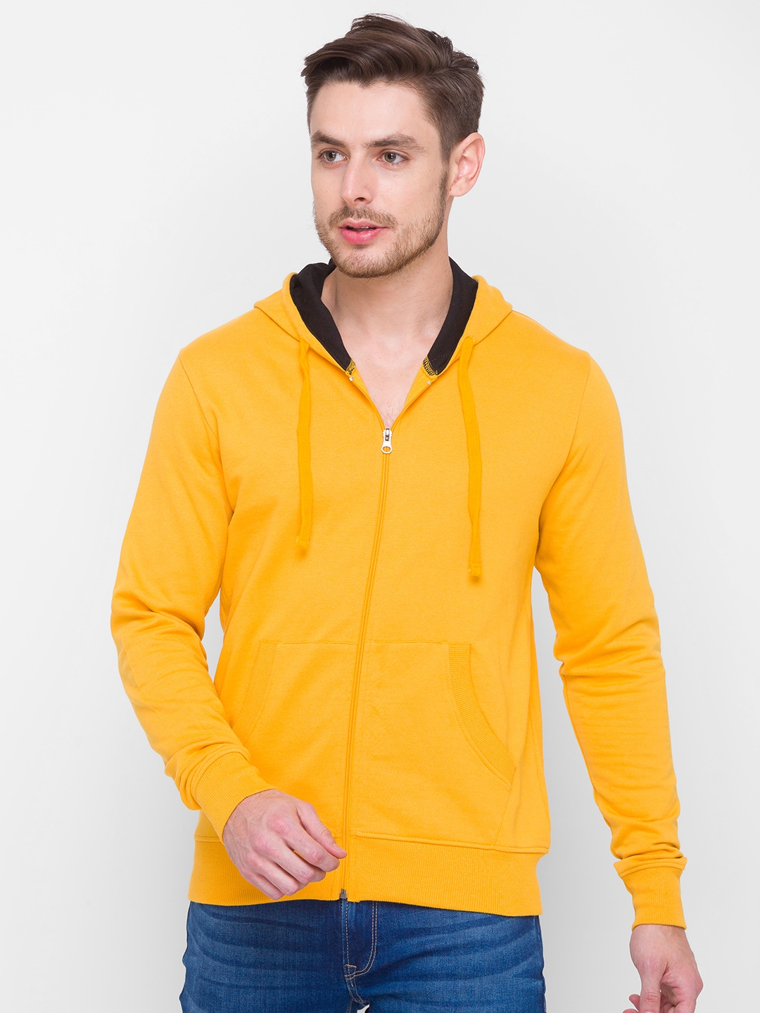 globus | Yellow Solid Sweatshirt