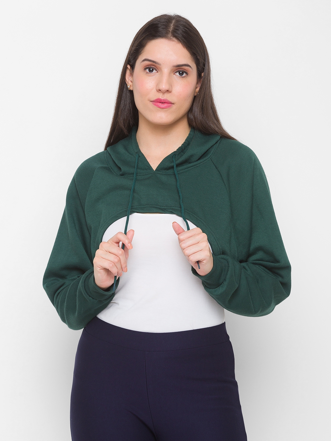 Globus Solid Green Sweatshirt