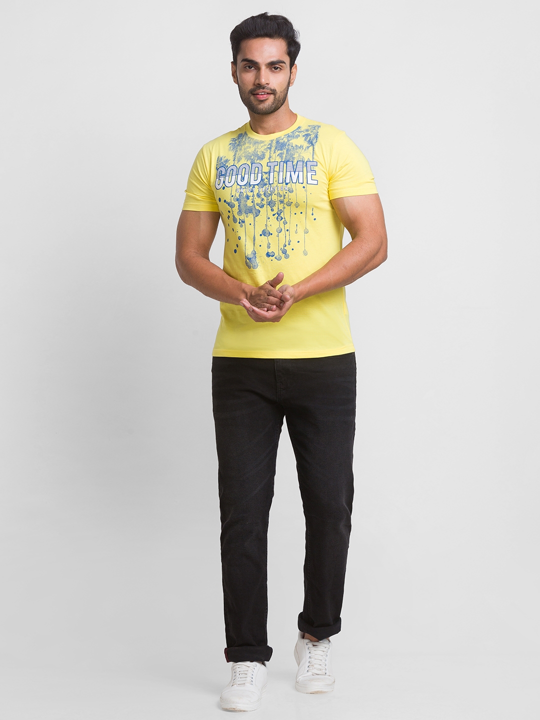 globus | Globus Yellow Printed Tshirt