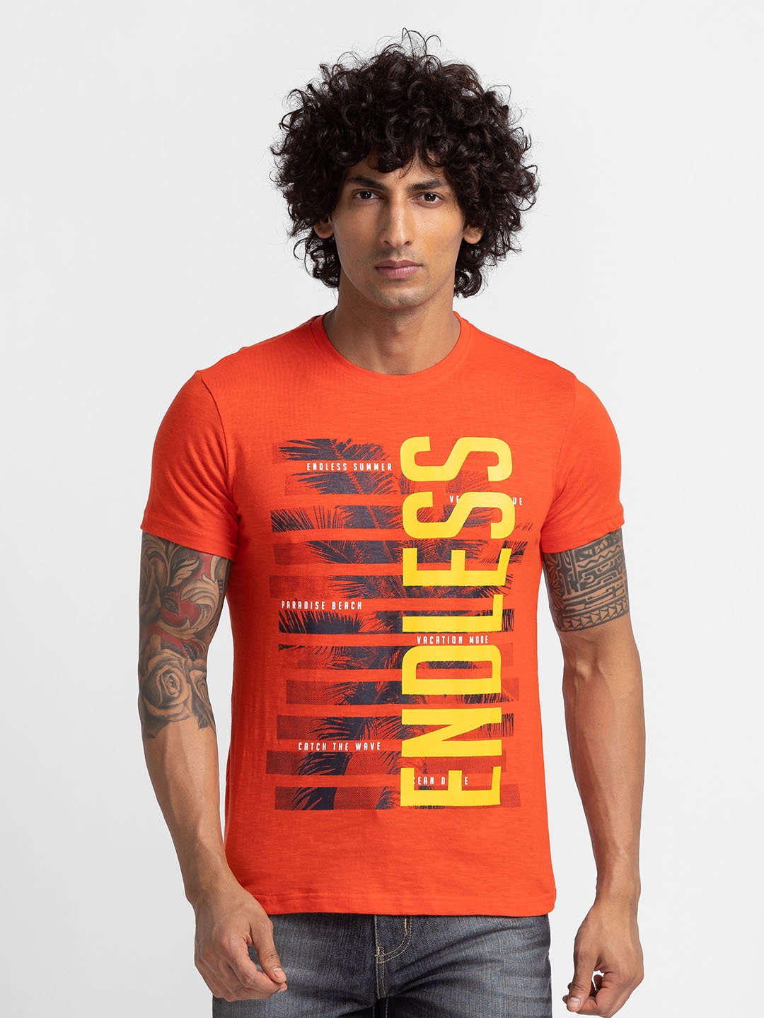 globus | Globus Rust Printed Tshirt