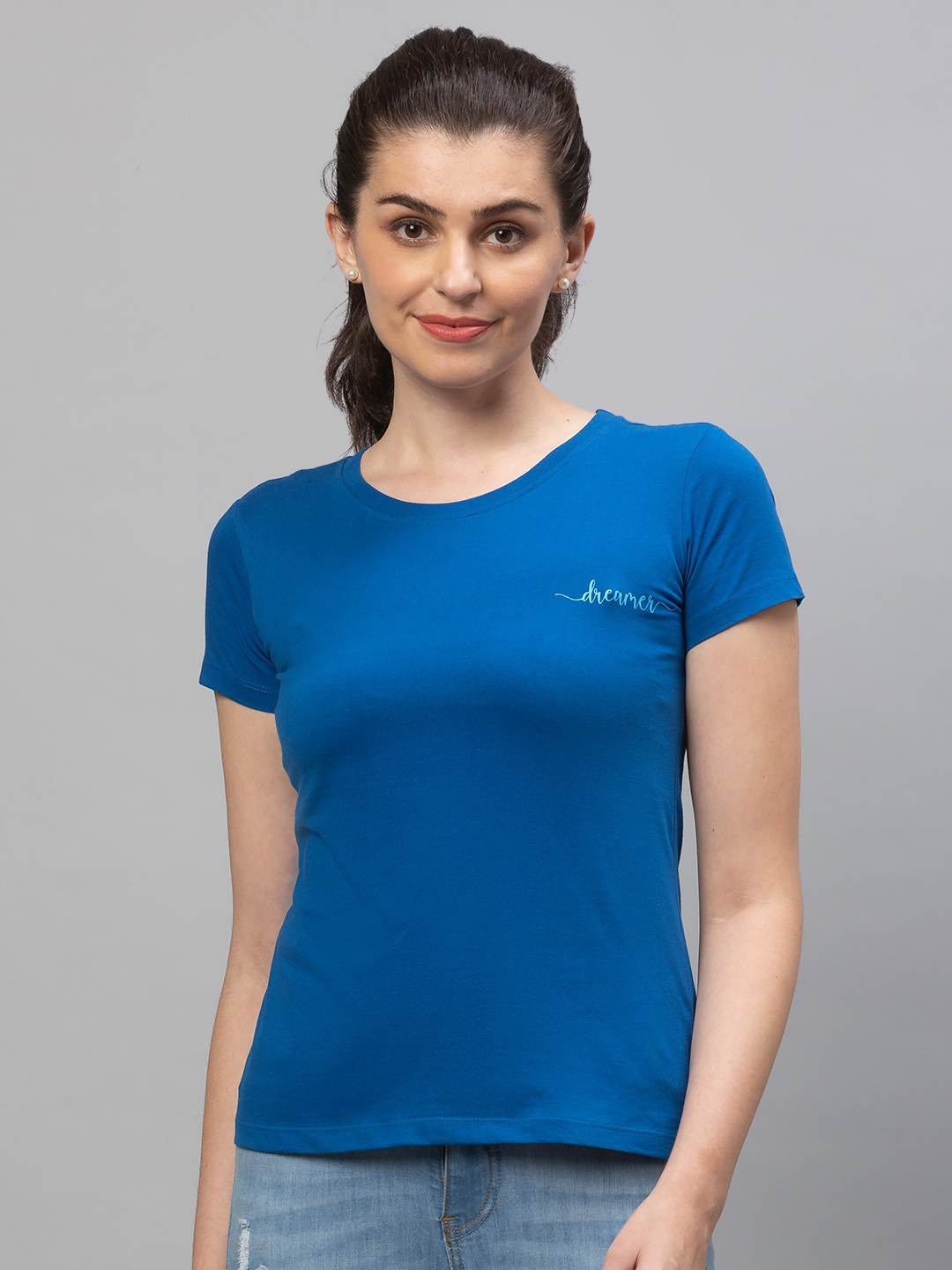 globus | Globus Classic Blue Solid Tshirt