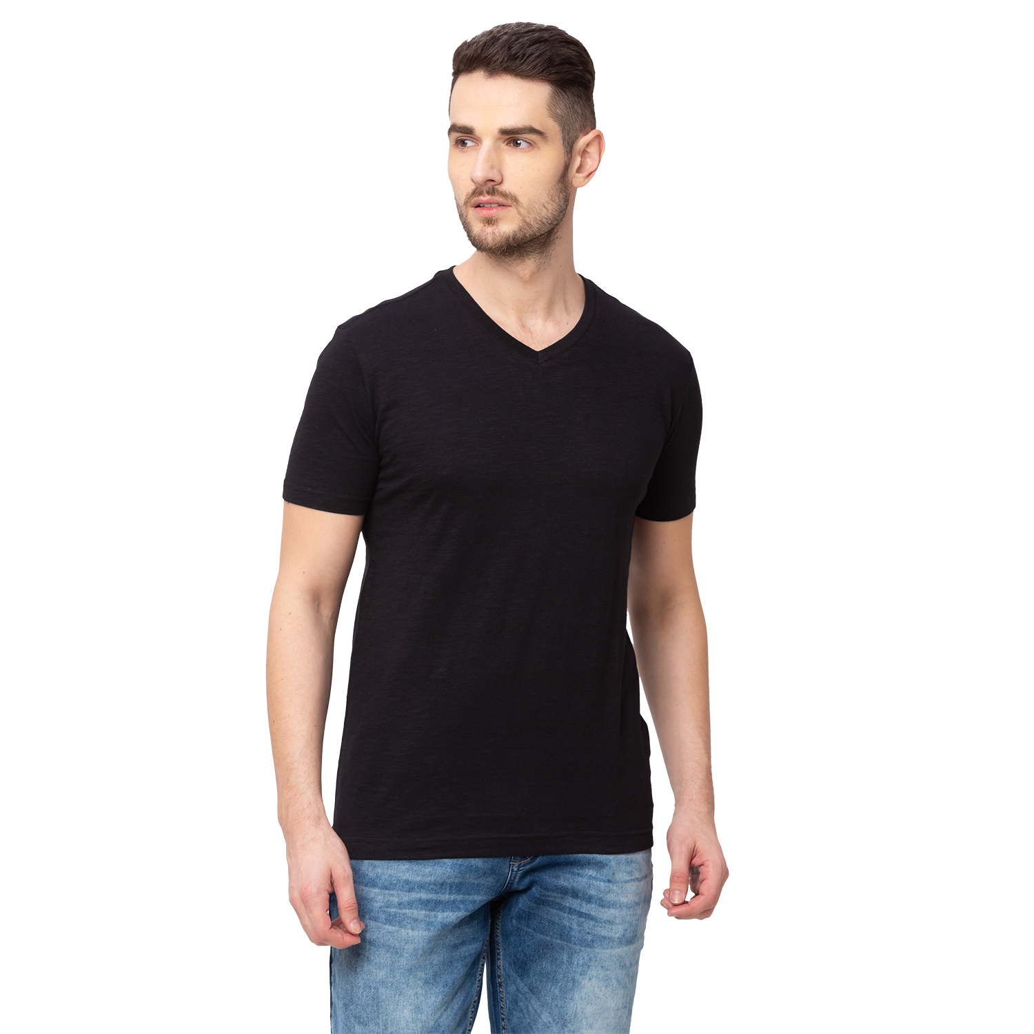 globus | Black Solid T-Shirt