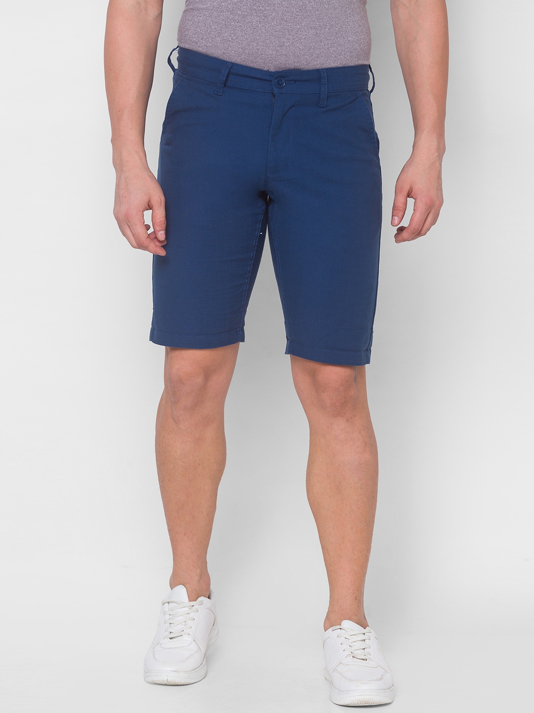 globus | Globus Solid Navy Blue Shorts