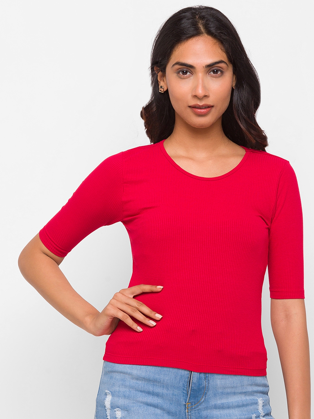 globus | Globus Red Solid Tshirt