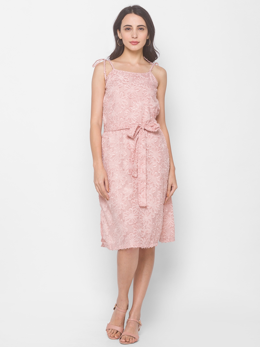 globus | Pink Solid Dresses