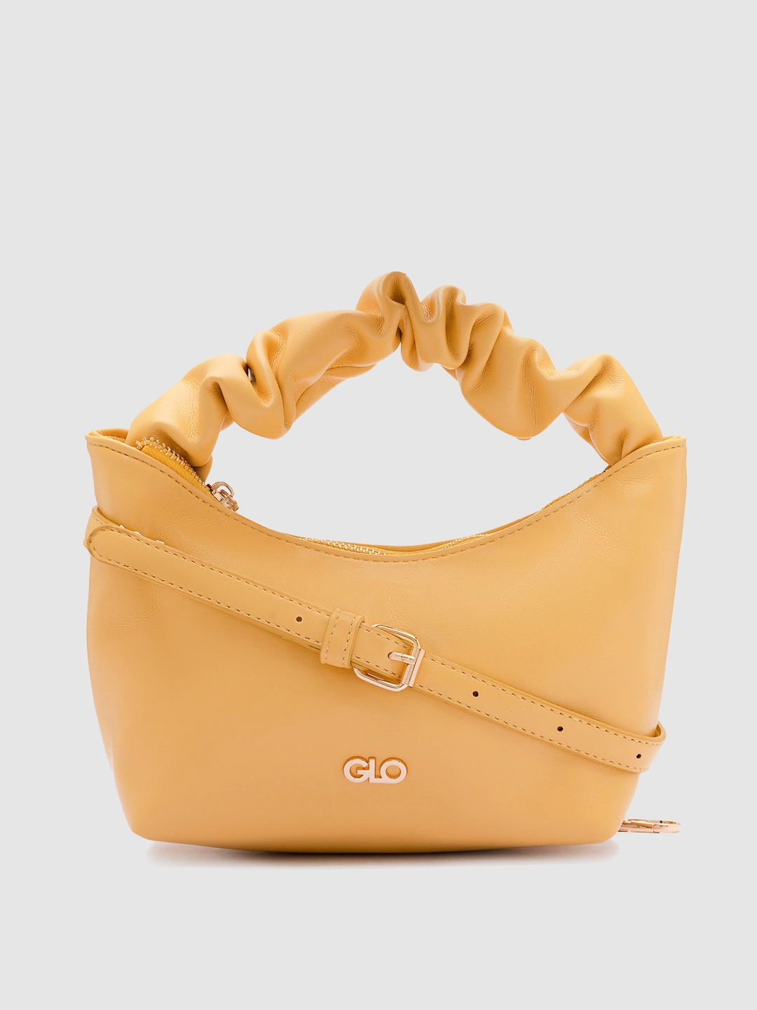 Globus Mustard Solid Handbag