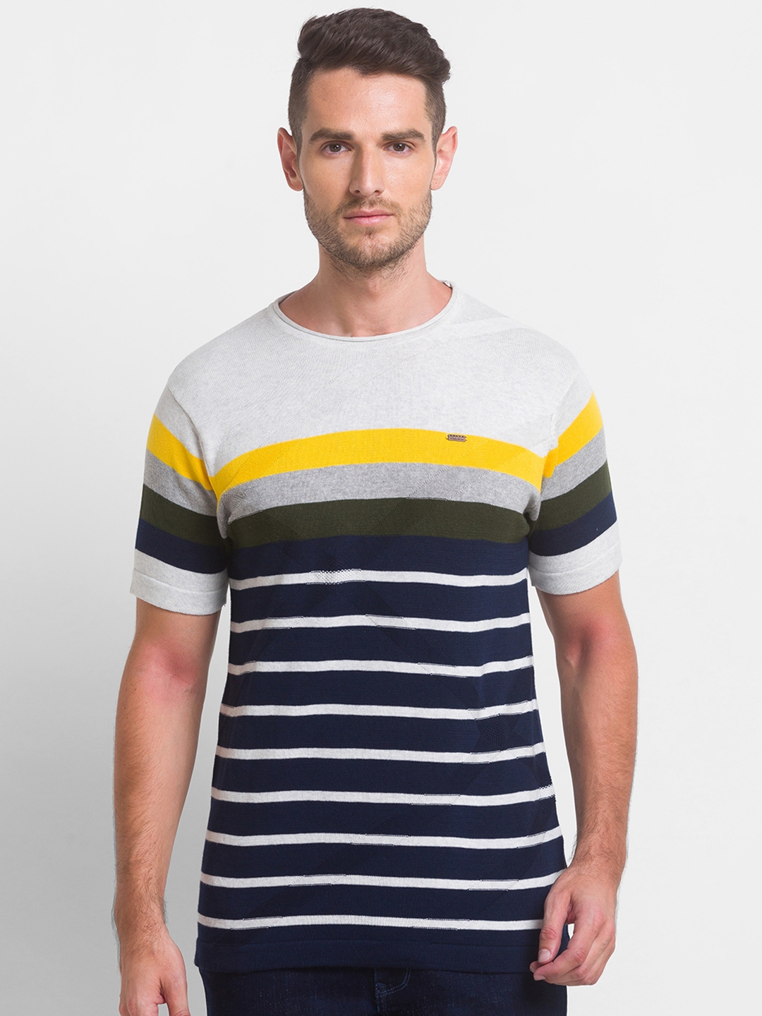 globus | Globus Mustard Striped Tshirt