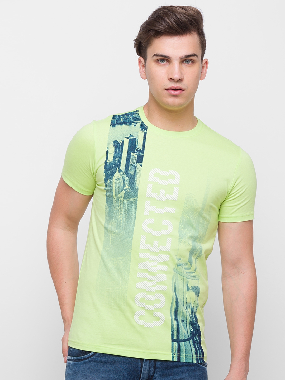 globus | Globus Green Printed Tshirt