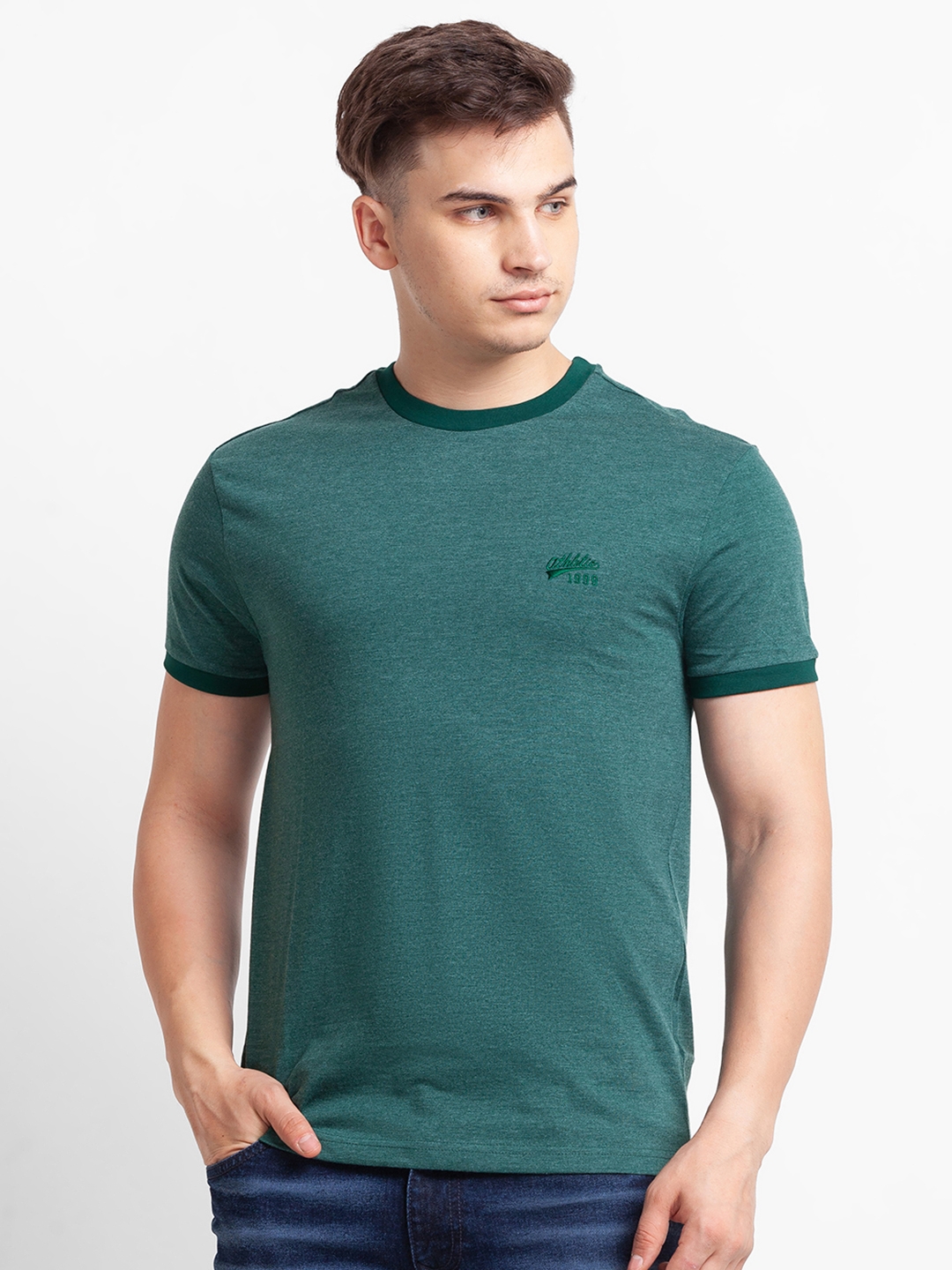 globus | Globus Green Solid Tshirt