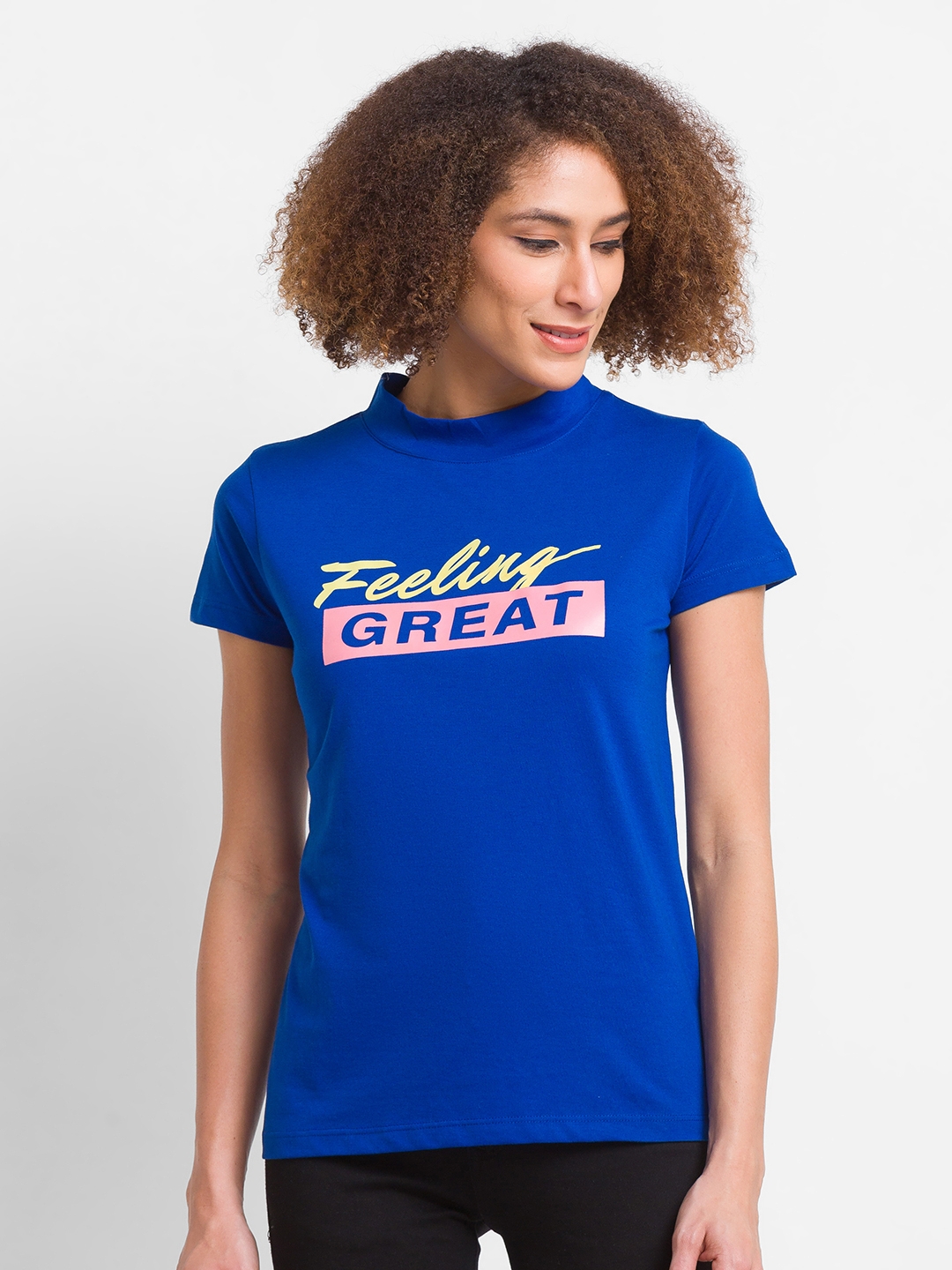 globus | Globus Royal Blue Printed Tshirt