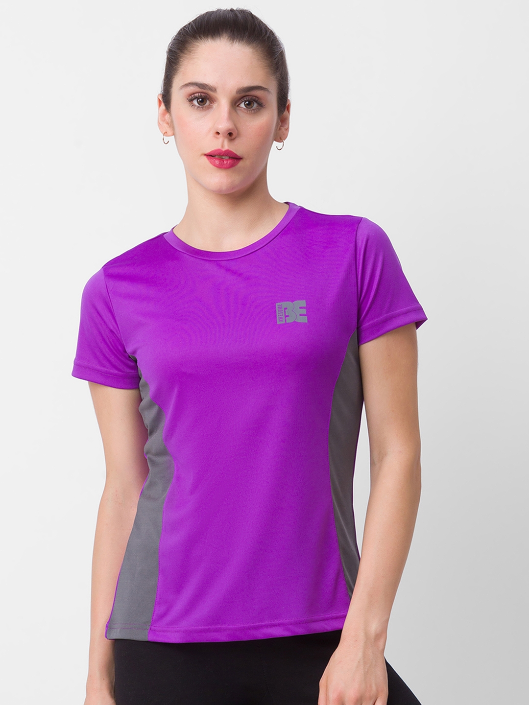 globus | Globus Purple Colourblocked Tshirt