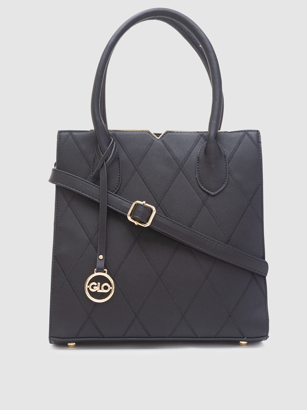 globus | Globus Black Solid Handbag