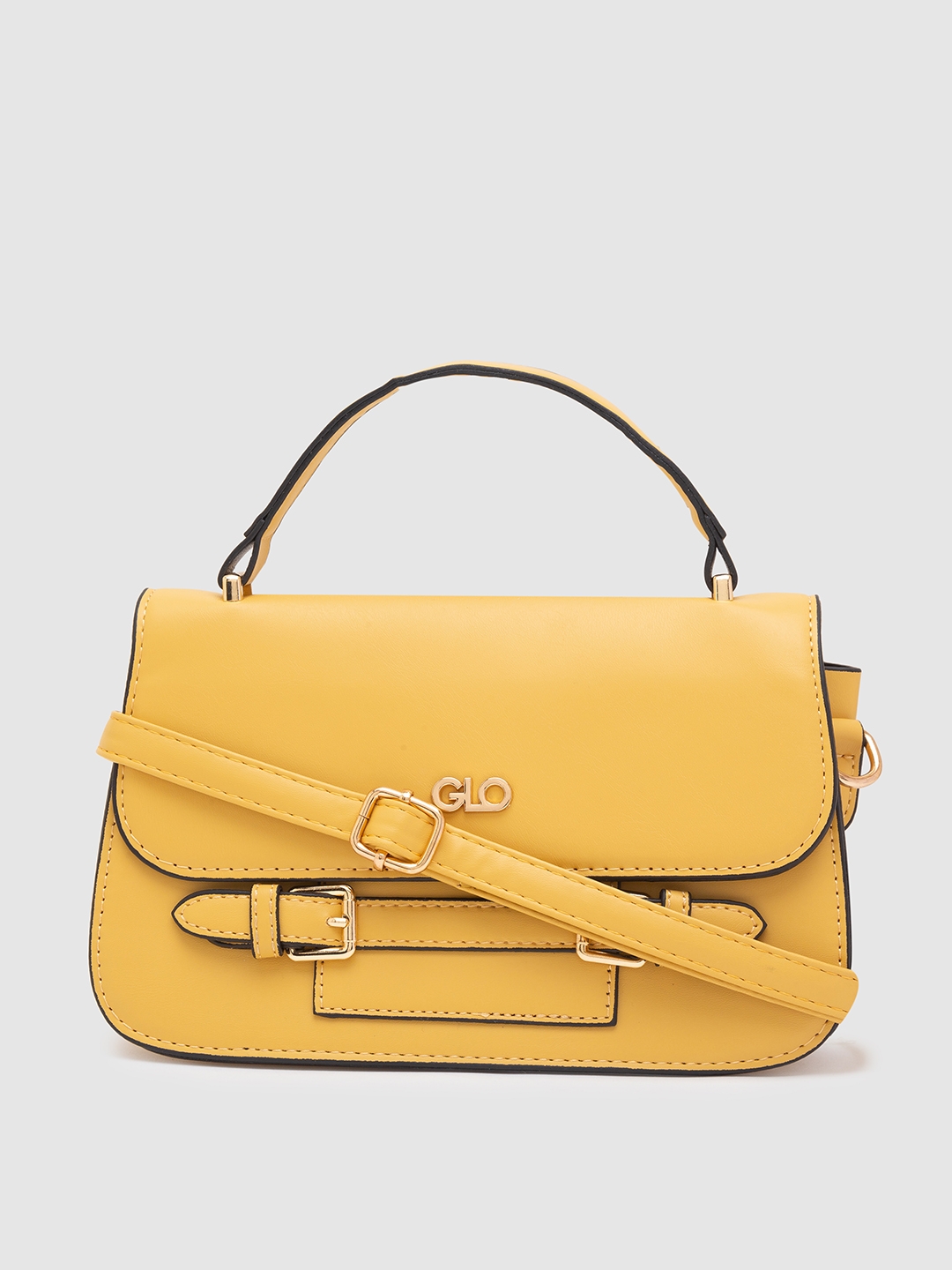 globus | Globus Mustard Solid Handbag