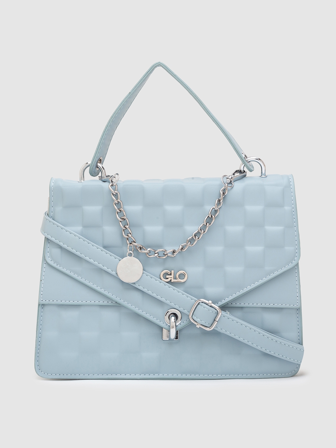 Globus Blue Solid Handbag