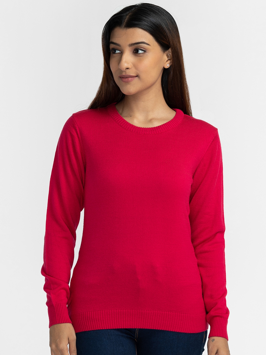 globus | Globus Fuchsia Solid Pullover Sweater