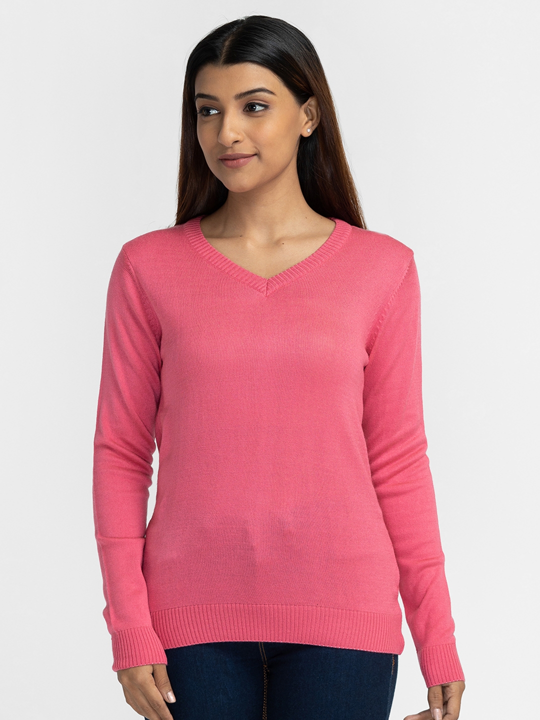 globus | Globus Pink Solid Pullover Sweater