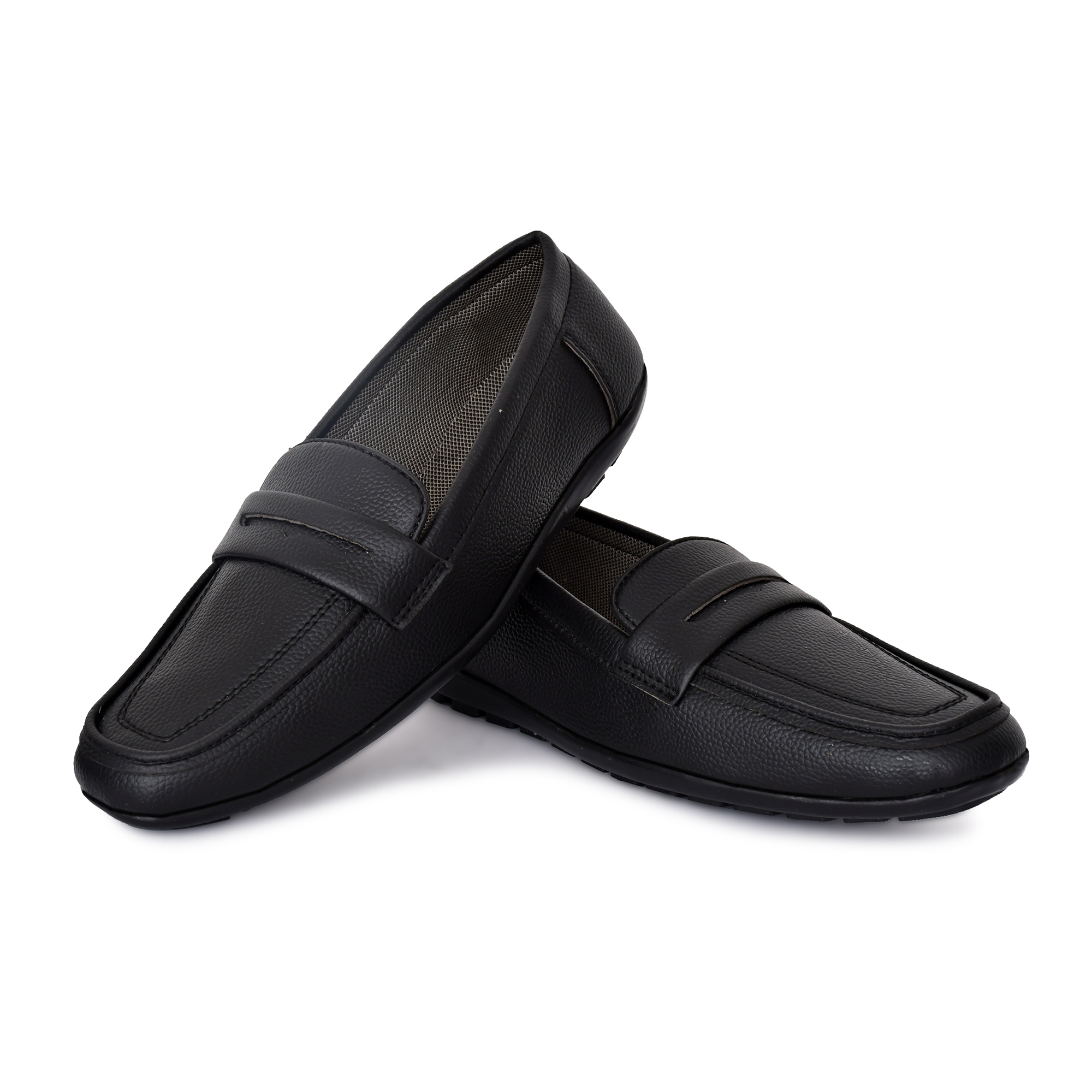 GODIGO | Godigo Black Synthetic PVC Slip-on Loafer for Men