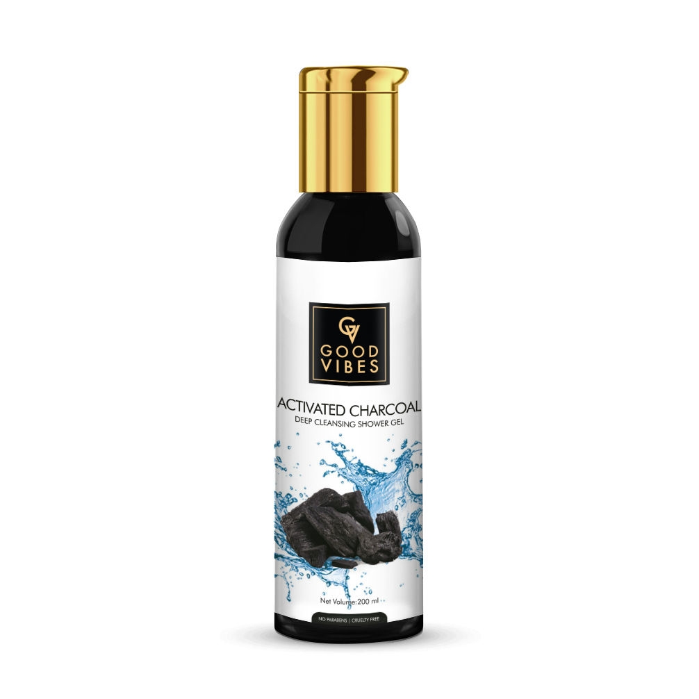 Good Vibes | Good Vibes Deep Cleansing Shower Gel (Body Wash) - Activated Charcoal (200 ml)