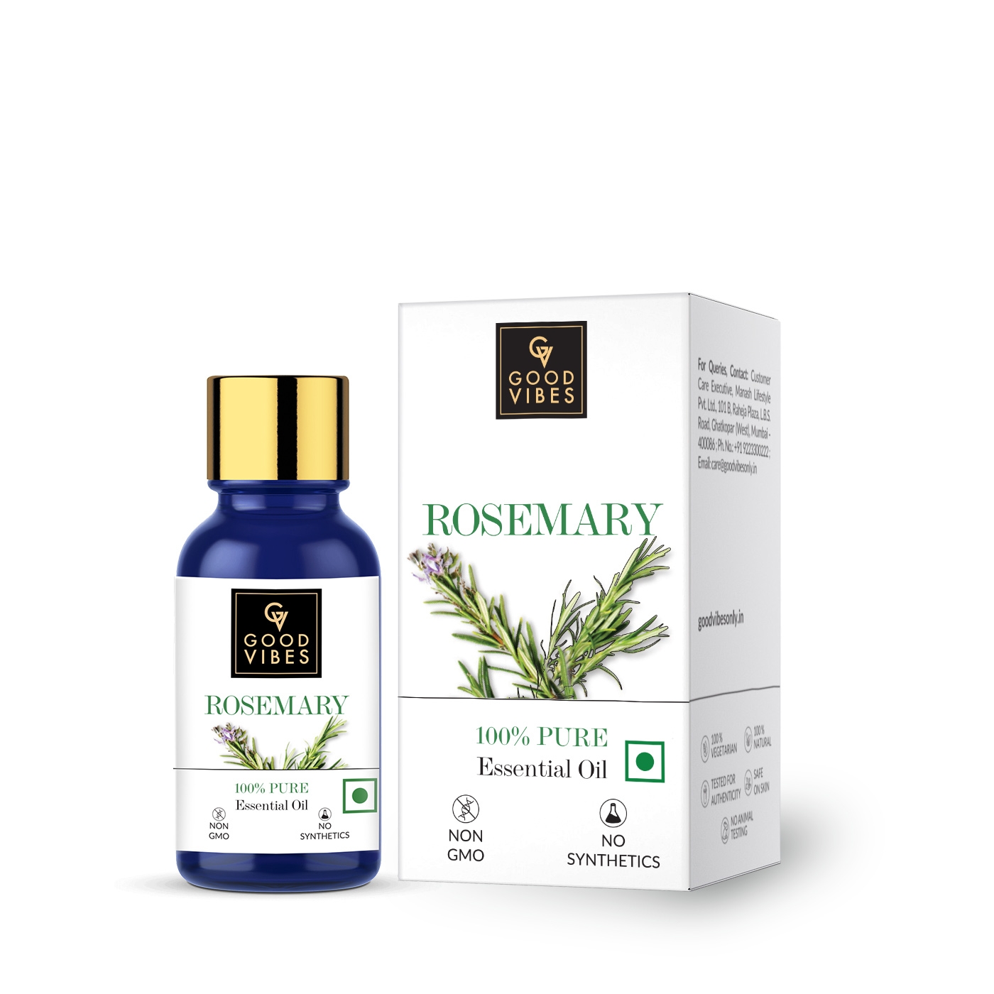 Good Vibes | Good Vibes 100% Pure Rosemary Essential Oil(10 ml)