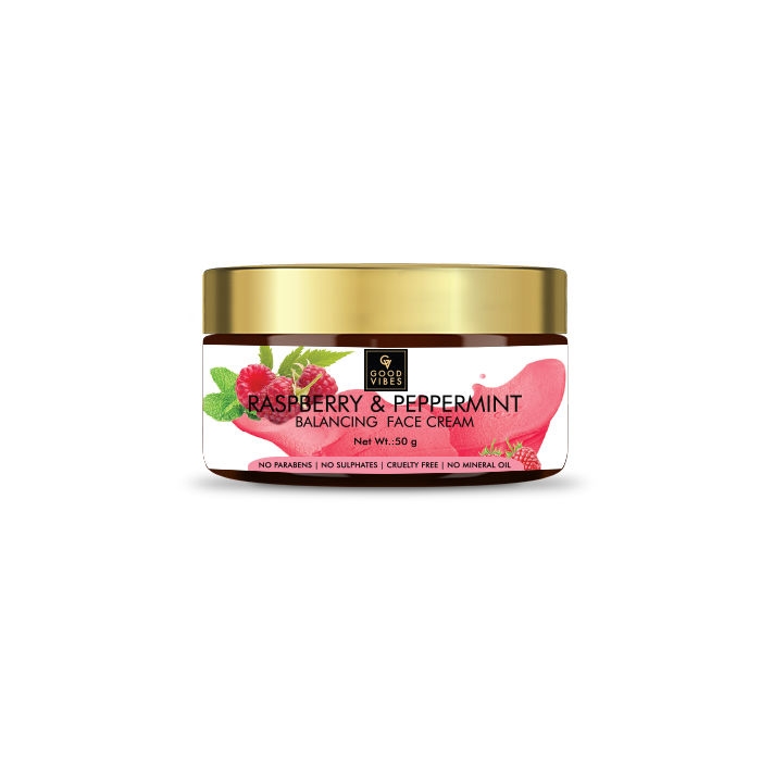 Good Vibes | Good Vibes Balancing Face Cream - Raspberry and Peppermint (50 g)