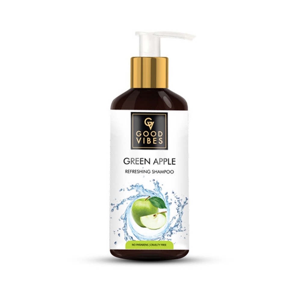 Good Vibes | Good Vibes Refreshing Shampoo - Green Apple (300 ml)
