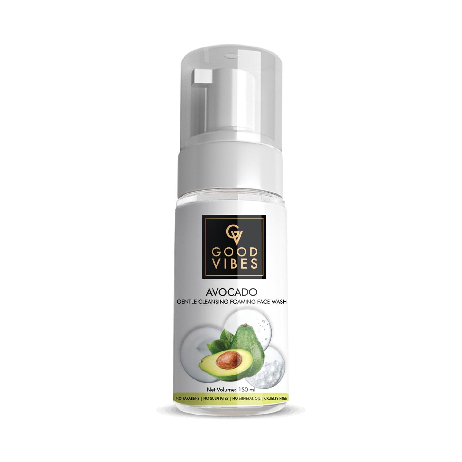 Good Vibes | Good Vibes Gentle Cleansing Foaming Face Wash - Avocado (150 ml)