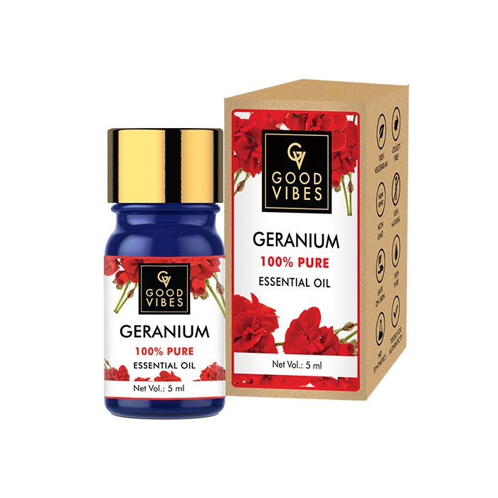 Good Vibes | Good Vibes 100% Pure Geranium Essential Oil(5 ml)