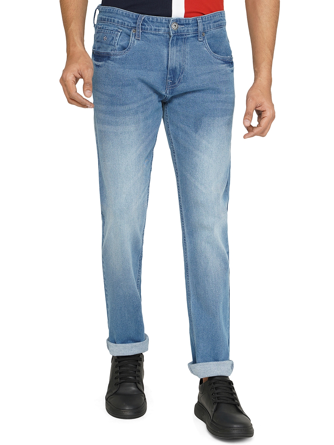 Greenfibre | Blue Washed Straight Fit Jeans | Greenfibre