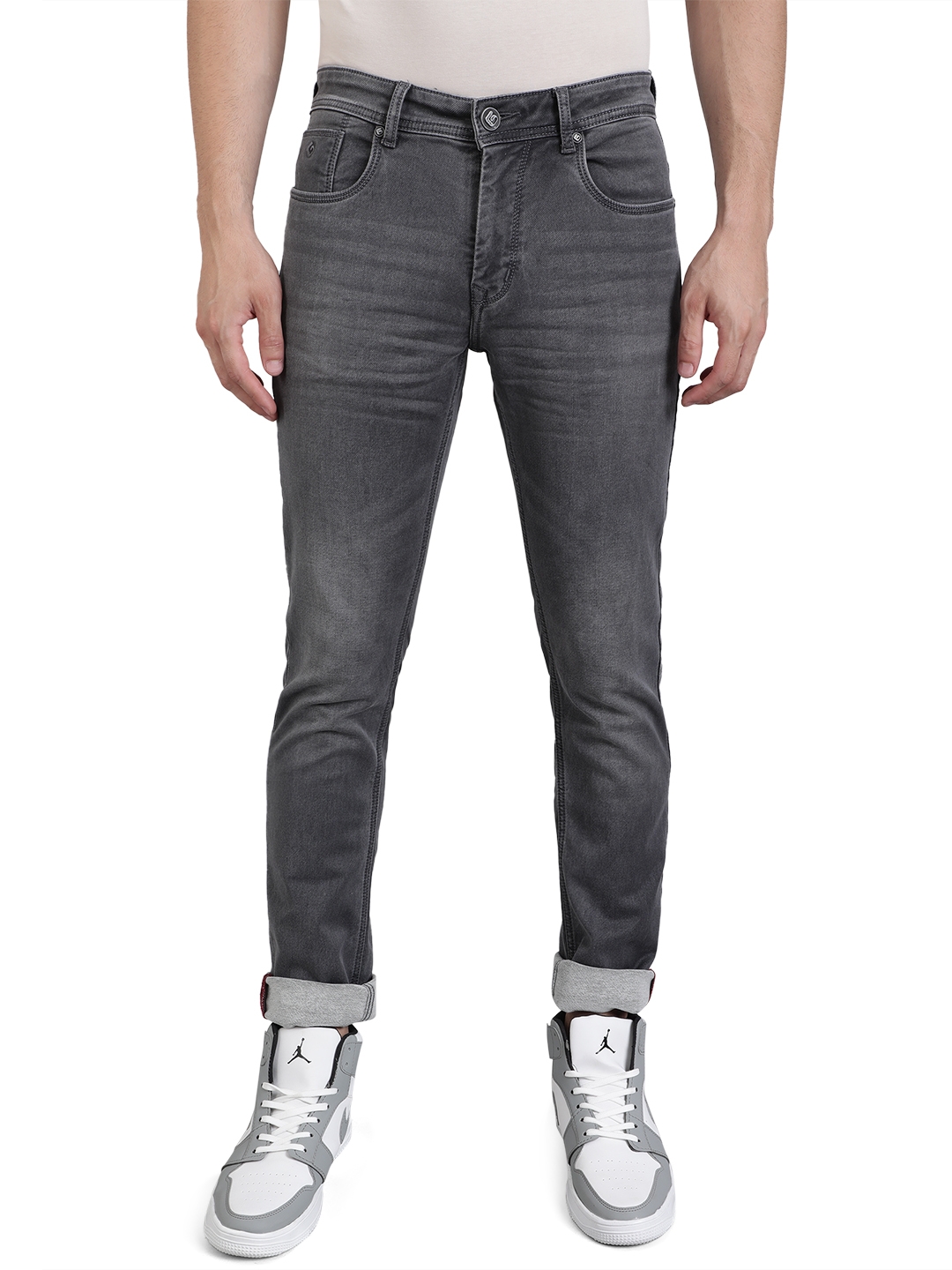 Greenfibre | Midnight Grey Washed Straight Fit Jeans | Greenfibre