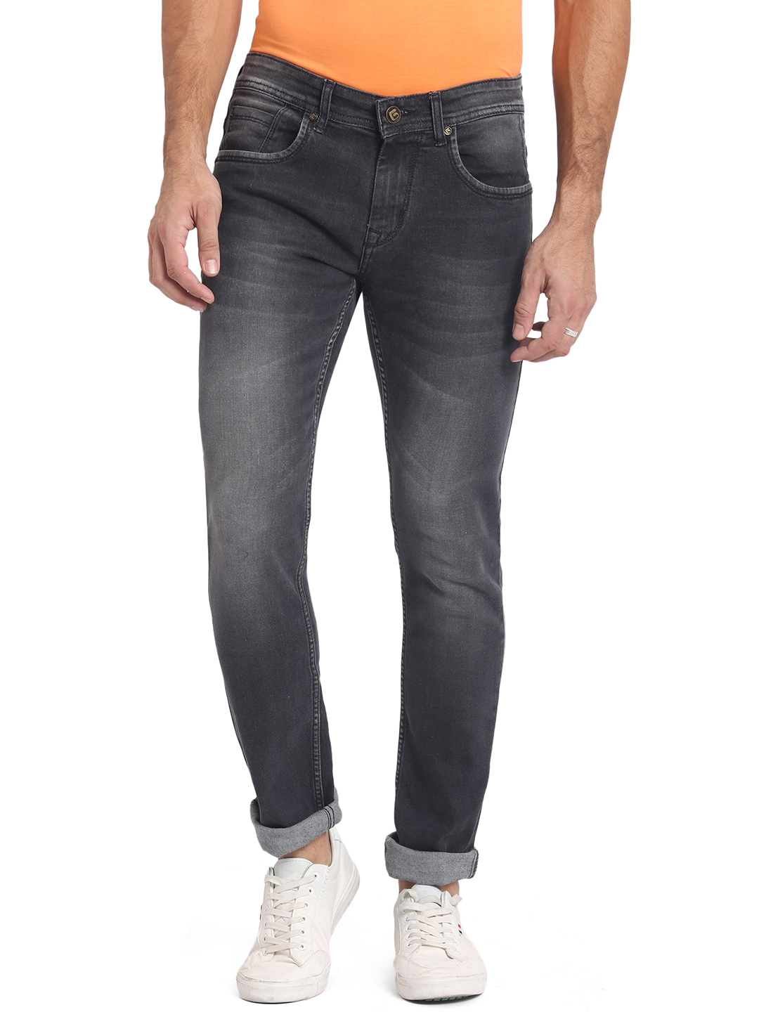 Greenfibre | Forest Grey Washed Straight Fit Jeans | Greenfibre