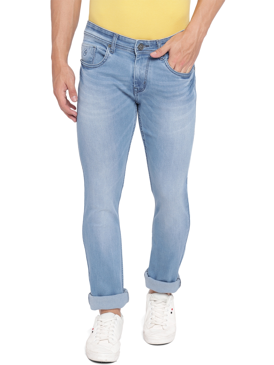 Greenfibre | Bijou Blue Washed Straight Fit Jeans | Greenfibre