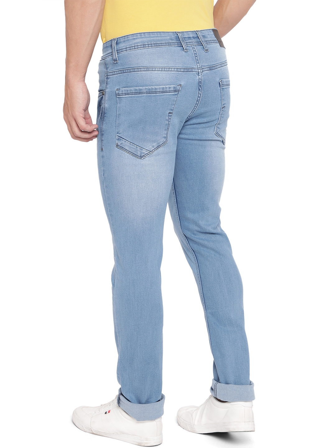 Bijou Blue Washed Straight Fit Jeans | Greenfibre
