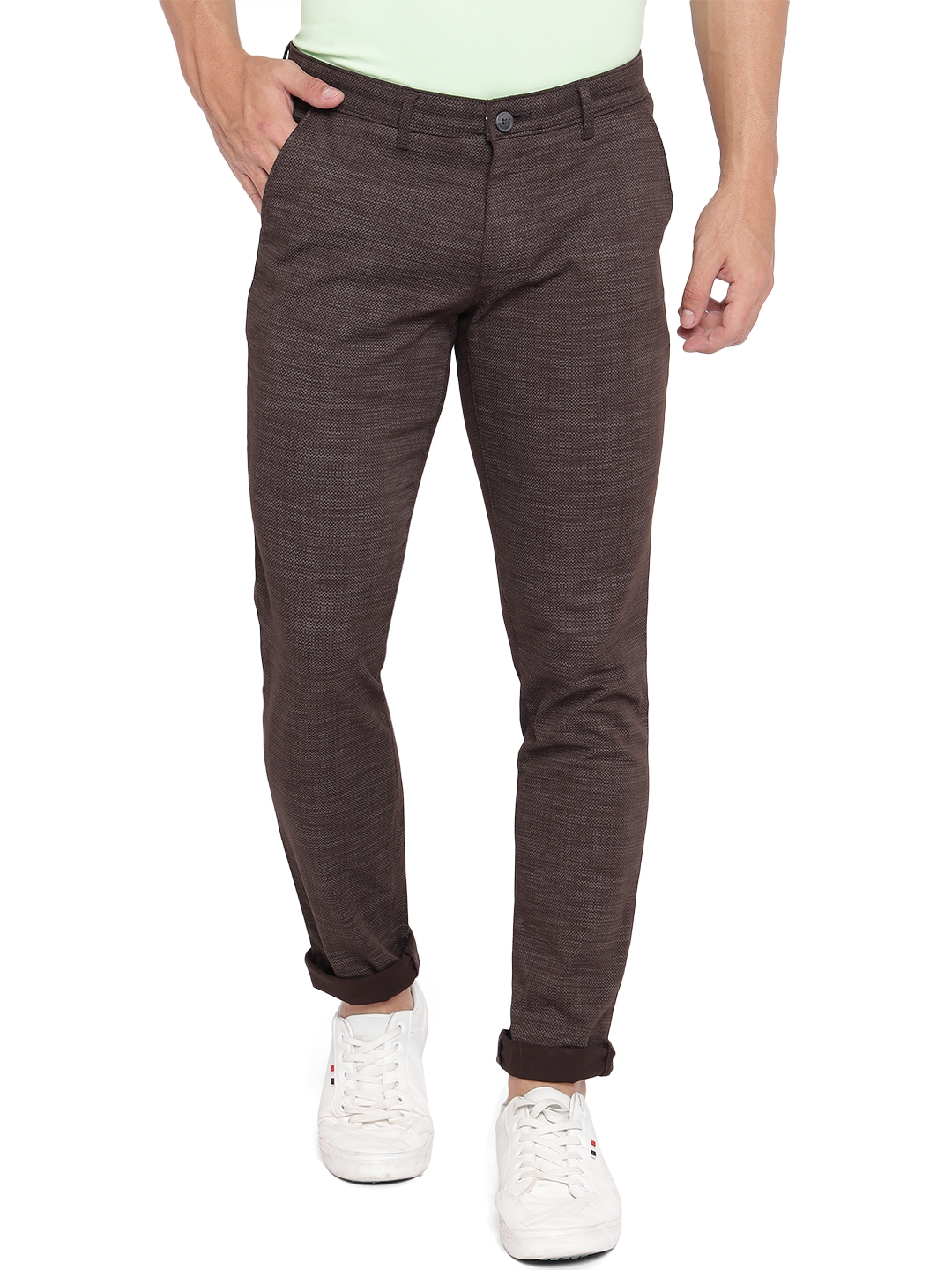Greenfibre | Brown Printed Trousers (GFCTN91/1,BROWN PRINT)