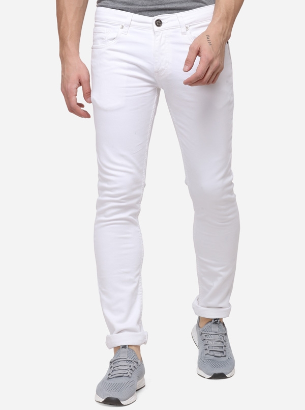 Greenfibre | White Solid Jeans (GFD-SN-333 BRIGHT WHITE)