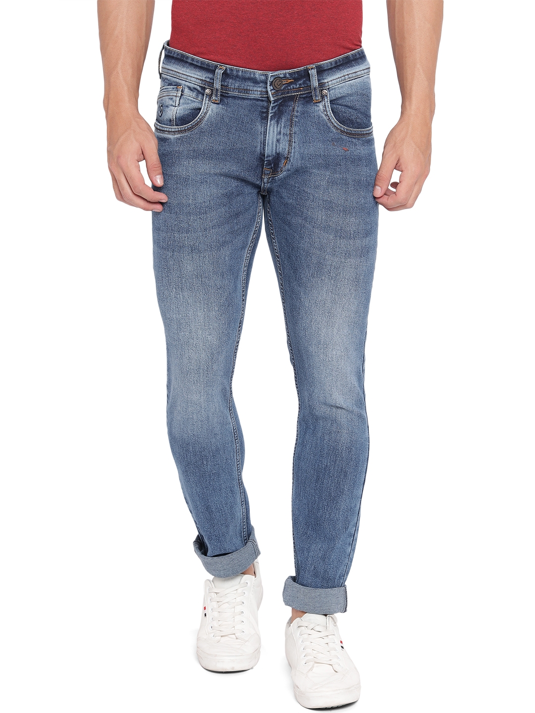 Greenfibre | Antique Blue Washed Narrow Fit Jeans | Greenfibre