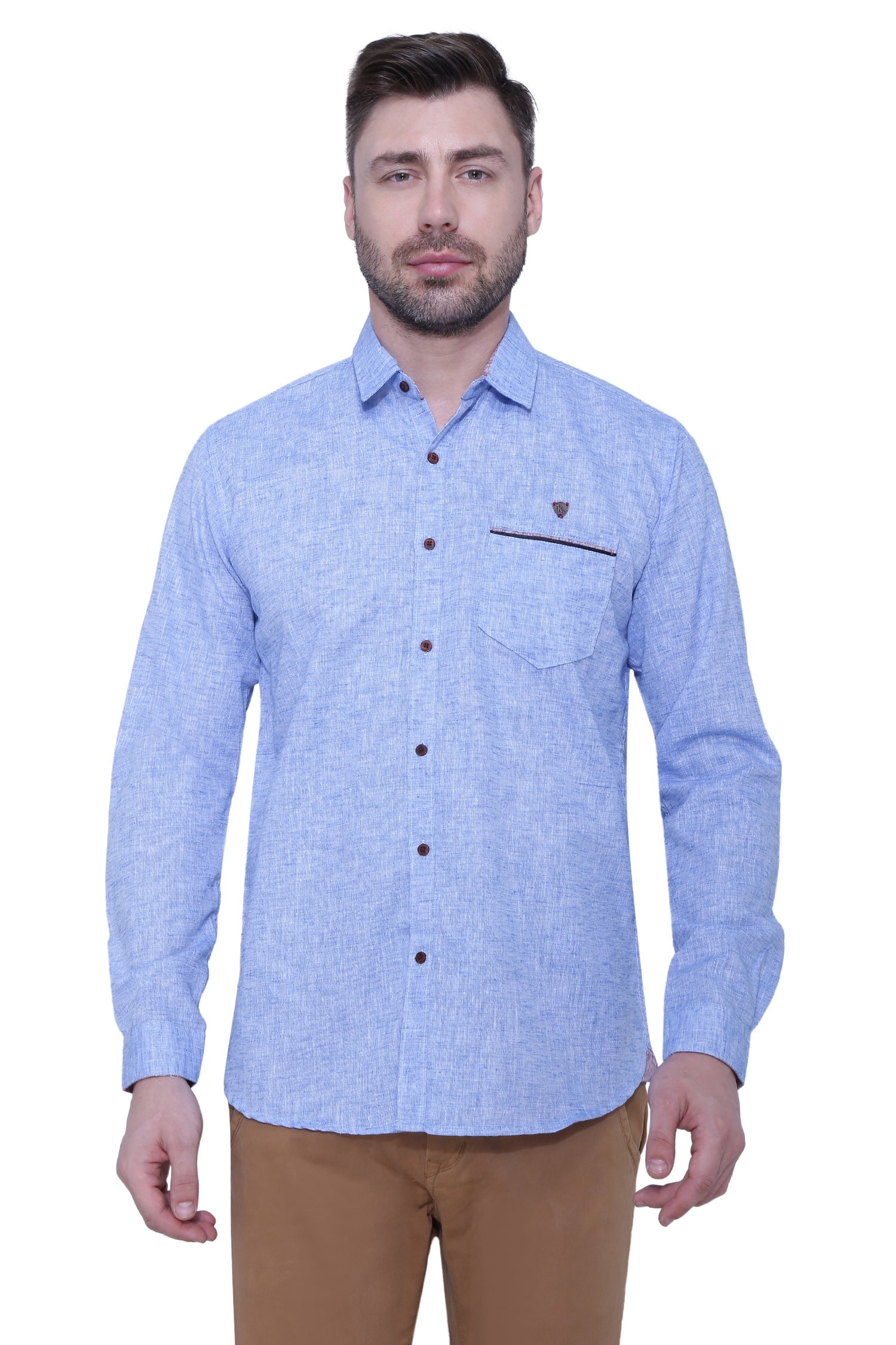 Kuons Avenue | Kuons Avenue Men's Linen Cotton Casual Shirt-KACLFS1252A