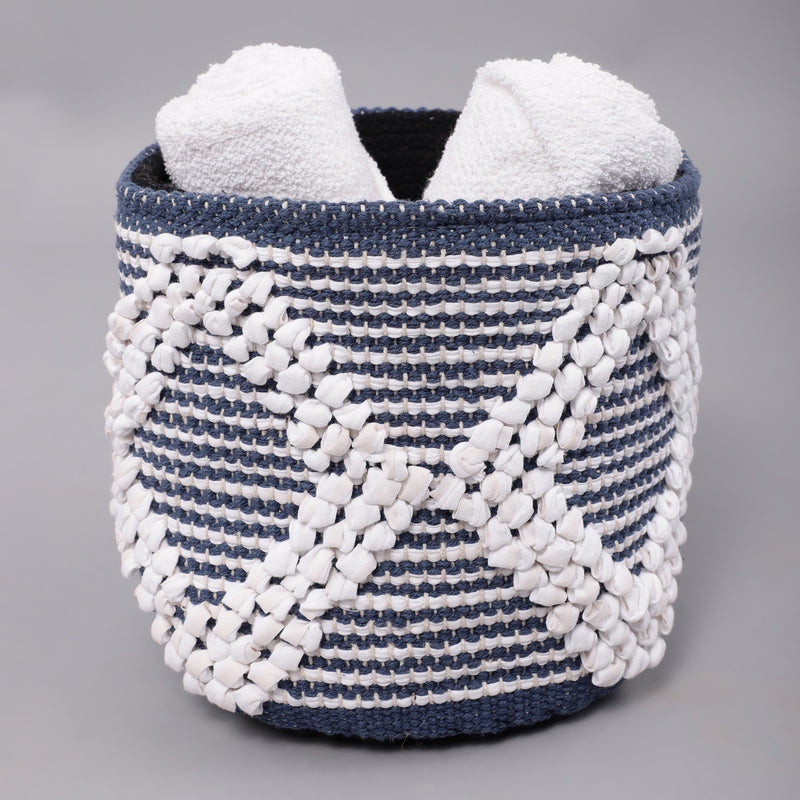 Harold Meagan | Blue Multipurpose Hand Woven Basket