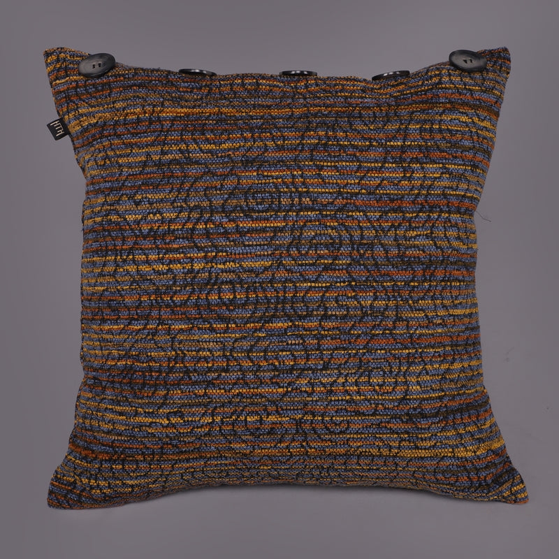 Harold Meagan | Textured Multicolor Cushion ( 18*18) Inches