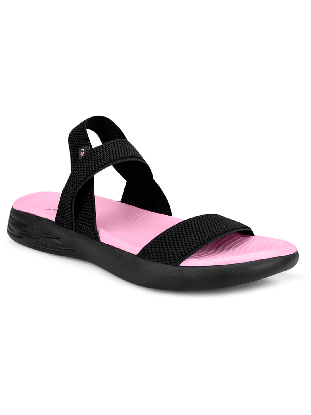 Campus Shoes | Black and Pink Floaters