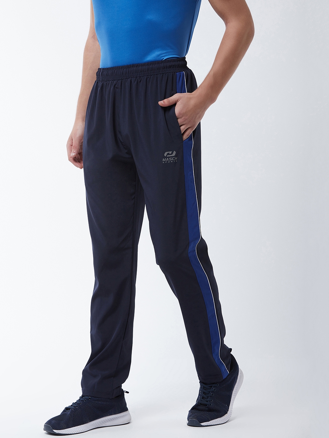Masch Sports | Blue Solid Trackpant