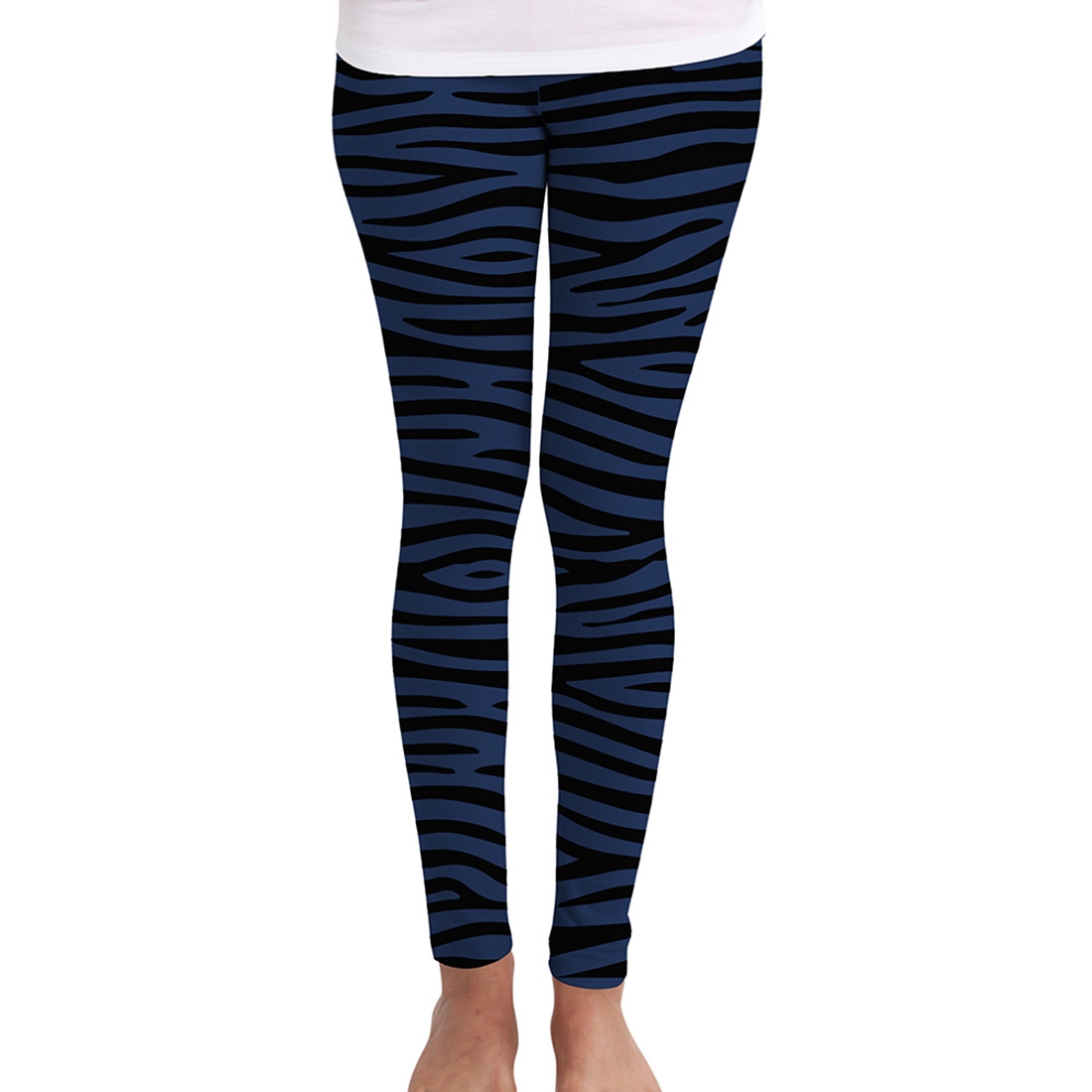HUETRAP | Huetrap Womens Skinny Fit Zebra Printed Legging