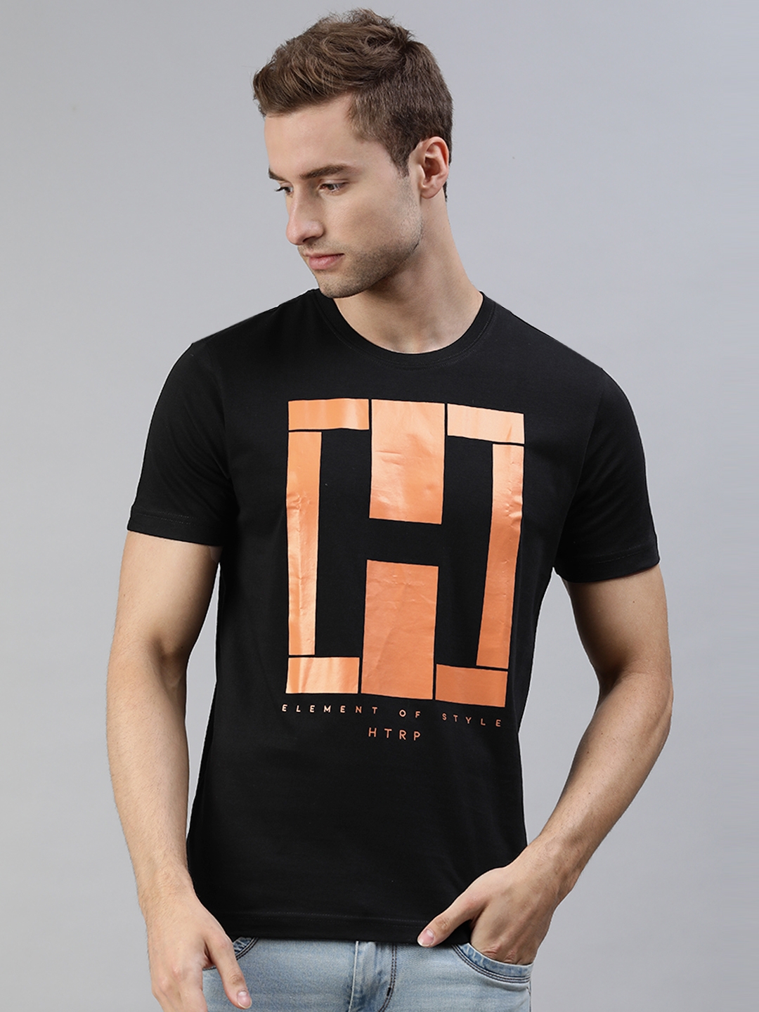 HUETRAP | Huetrap Mens Black Logo Short Sleeve Tshirt