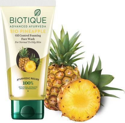 Biotique Advanced Ayurveda | Biotique Bio Pineapple Oil Control Foaming Face Wash