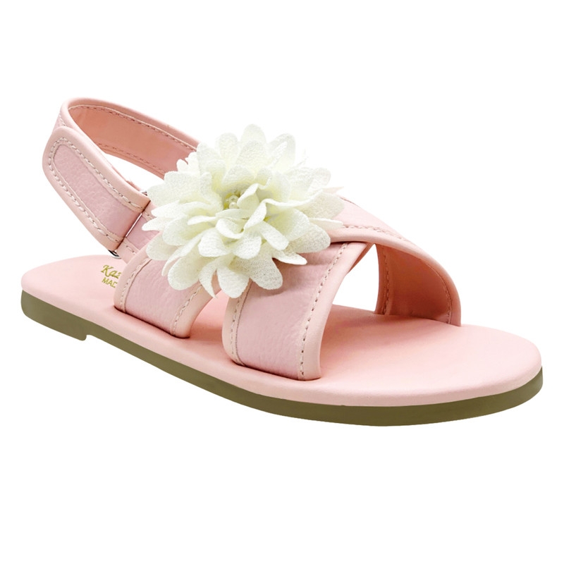 KazarMax | KazarMax Kids Girls Pink White Floral Flat Sandal