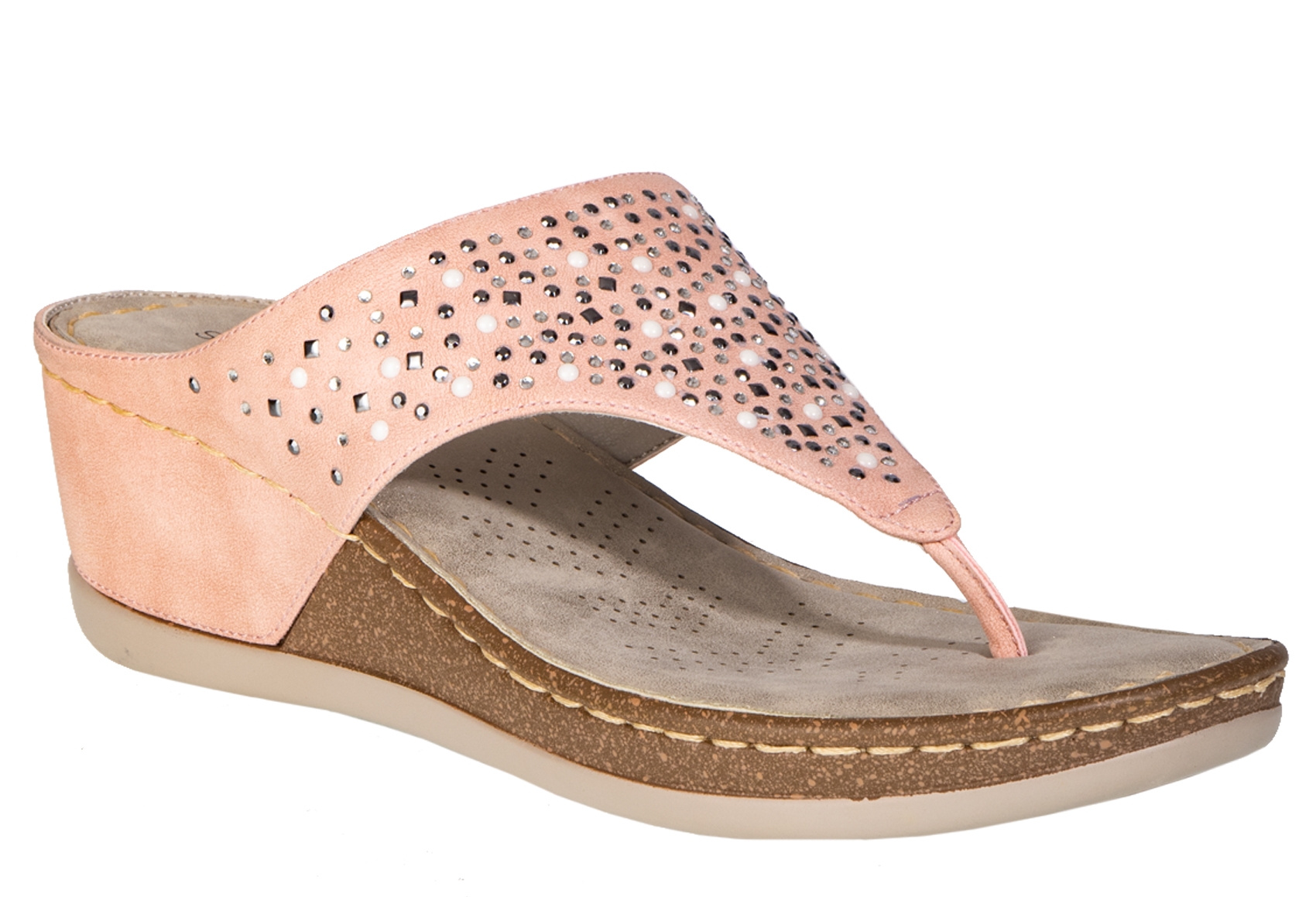 Khadim | Sharon By Khadim's Synthetic PU Sole Decorative Sandal For Women