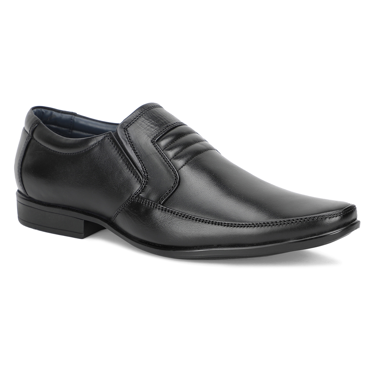 Khadim | Khadim Black Leather Slip On Formal Shoe for Men